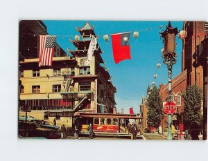 Postcard San Francisco's Chinatown, San Francisco, California