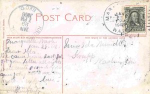 Logging Train Donkey Engine Vancouver BC Canada 1908 postcard 