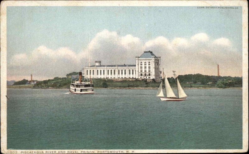 Portsmouth New Hampshire NH Prison #11802 c1910 Detroit Publishing Postcard