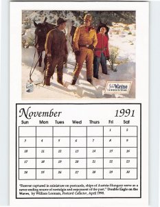 Postcard The Oregon Trail November 1991 Movie Poster Calendar USA