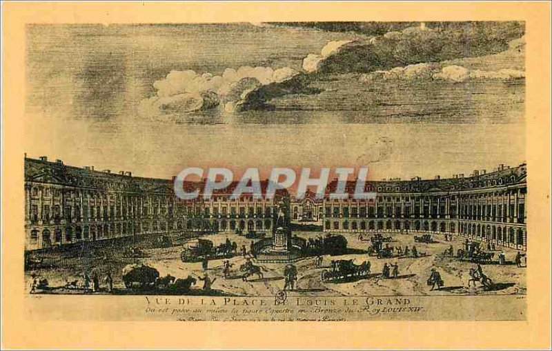 Postcard Modern View of the Place Louis Grand Place Louis Le Grand Paris afte...