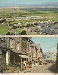 High Street Harlech Caravan Site 2x 1970s Welsh Postcard s