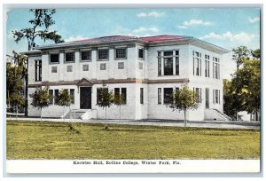 c1920 Knowles Hall Rollins College Building Facade Winter Park Florida Postcard