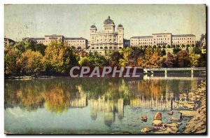 Old Postcard Bern Bundespalast Herbststimmung