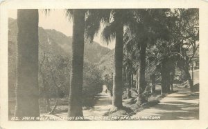 Postcard RPPC Arizona Hot Springs Palm Walk Castle Hotel 1926 roadside 23-1584