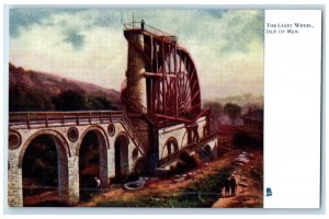 c1910 The Laxey Wheel Isle of Man Europe Antique Oilette Tuck Art Postcard