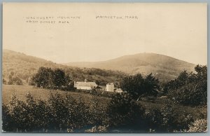 PRINCETON MA WACHUSETT MOUNTAIN ANTIQUE REAL PHOTO POSTCARD RPPC