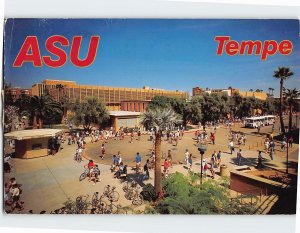 Postcard Students Stroll Through Orange Mall Arizona State University AZ USA