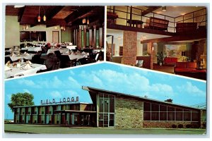 1966 The Field Lodge Motel And Restaurant Exterior Morton Illinois IL Postcard