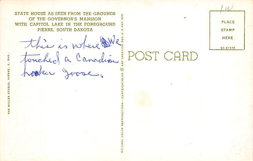 State House as seen from Grounds of Governor's Mansion Pierre SD United States South Dakota