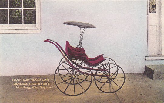 West Virginia Lewisburg Baby Carriage At The General Lewis Hotel Handcolored ...