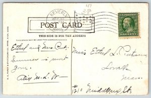 1909  Georgetown  Massachusetts   Rock Pond  Postcard