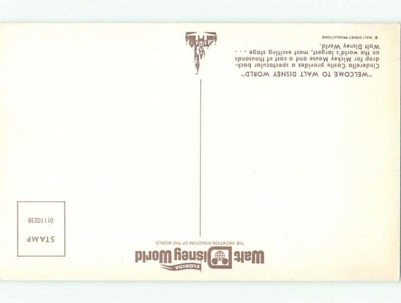 Unused Pre1980 MICKEY & MINNIE MOUSE & OTHERS AT DISNEYWORLD Orlando FL p2742@