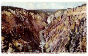 Wyoming  Yellowstone National Park  Canyon from Inspiration Point