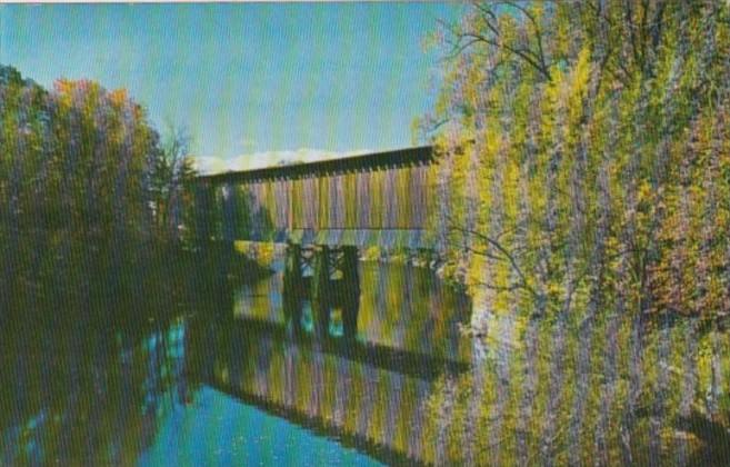 Covered Railroad Bridge At Hillsboro New Hampshire