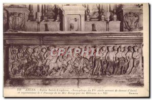 Old Postcard Arles Saint Trophime Church Sarcophagus of the 4th before using ...