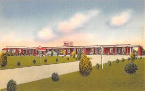 Elkton Maryland Ciampoli Motel Street View Linen Antique Postcard K15869
