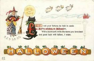 Halloween, Witch, Black Cat, Owls, Full Moon, Nash H17