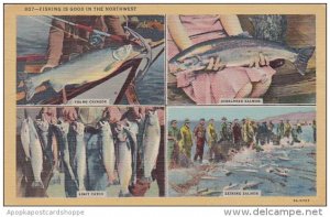 Multi View Fishing Is Good In The Northwest 1947 Curteich