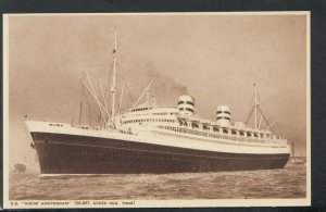 Shipping Postcard - S.S.Nieuw Amsterdam    T5042