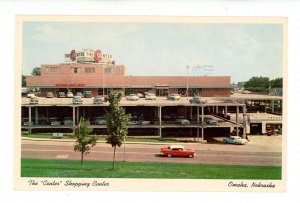 NE - Omaha. The Center Shopping Center, Texaco Gas Station ca 1950's