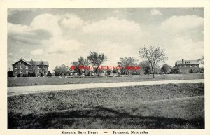 NE, Fremont, Nebraska, Masonic Boys Home, Exterior View, Graycraft Card Pub