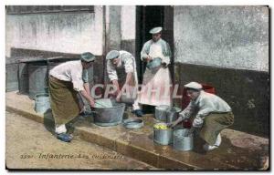 Old Postcard Army Infantry Kitchens