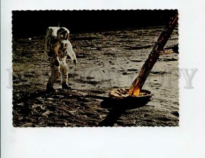 3133565 SPACE PROPAGANDA Man on moon old photo postcard