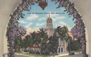 St. Edward's Church - Palm Beach FL, Florida - pm 1951 - Linen