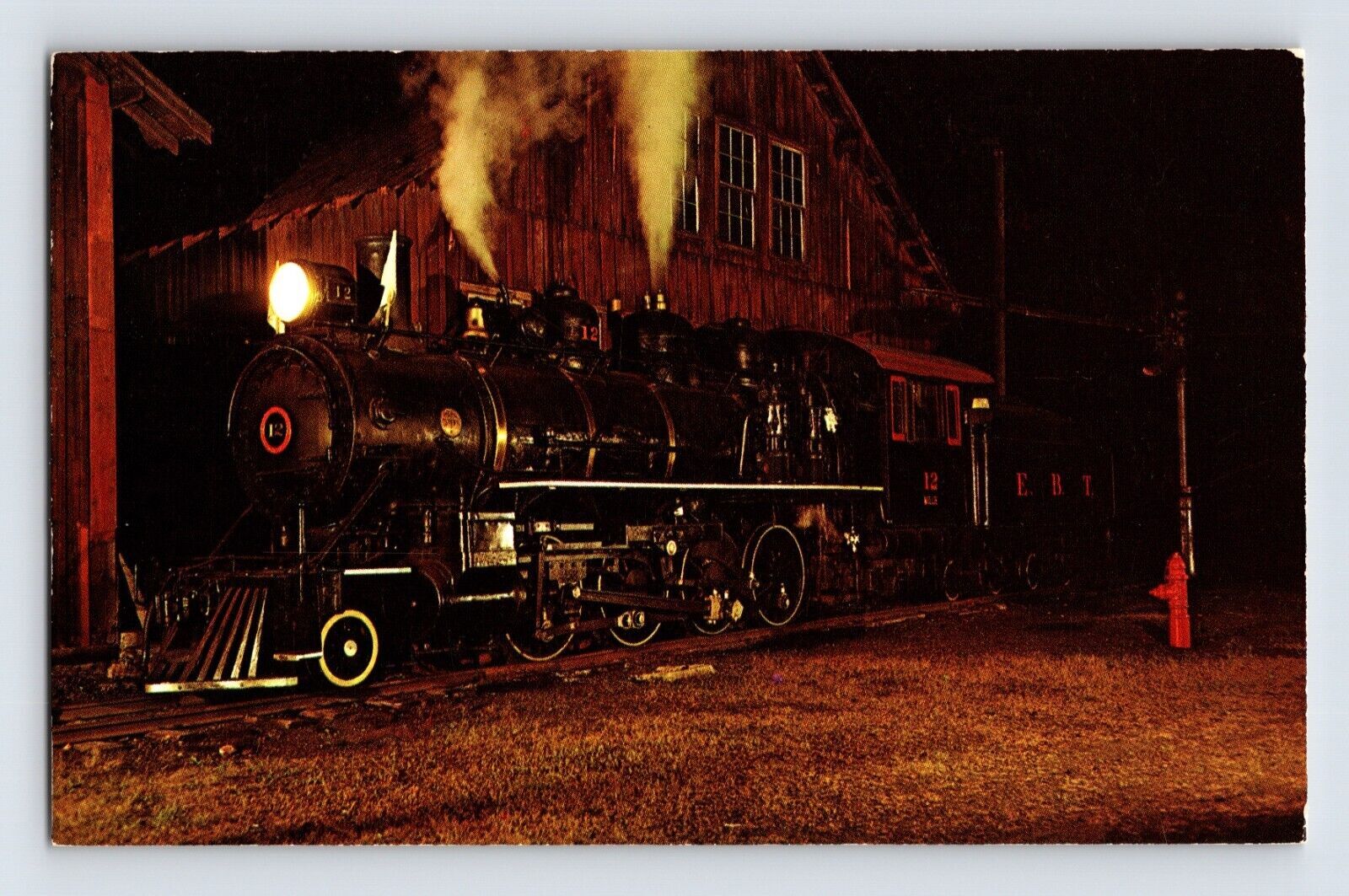 Postcard Railroad Train East Broad EBT 282 Rockhill Furnace PA 1960s