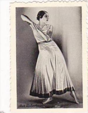 GARBATI CIGARETTE CARD FAMOUS DANCERS NO 171 AFRIKA DOERING