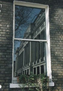 Russell Street Window Reflection London Great Ormond Street Hospital Postcard