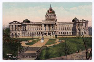 RARE 1907-1915 The Capitol Building Harrisburg PA & Tame Squirrel DB Antique  