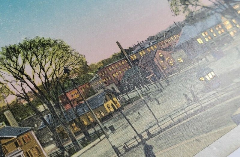 MA Copper Window Lincoln Square Worcester Massachusetts Postcard S14