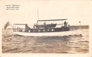 Royal Palm Dock Florida ? Yacht Buffalo Real Photo Vintage Postcard AA72705