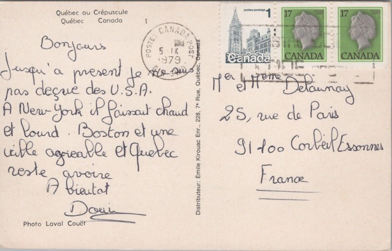 Canada Quebec Vintage Postcard C098
