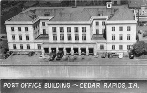Cedar Rapids Iowa 1940s Postcard Post Office Building