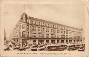 CPA PARIS AU BON MARHCE Rue de Sevres (50939)