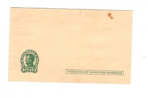 US Postal Stationery Prepaid Postcard  1 Cent Lincoln,