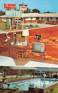 Postcard Perry's Congress Motel in Perrytown, Arkansas~130934