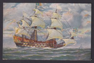 Vinatge postcard GERMANY Marine-Galerie Nr.247 - English warship Great Michael