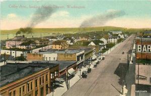 Colby Ave looking North EVERETT, WASHINGTON Postcard 15028