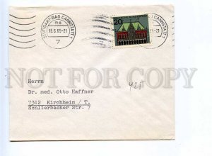 273104 GERMANY 1965 year Stuttgart cancellation post COVER