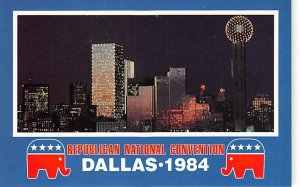 Republican National Convention Dallas, Texas USA View Postcard Backing 