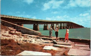 postcard Florida bridges - Bahia Honda Bridge