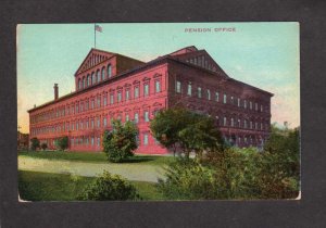 Pension Office Washington DC Vintage Postcard