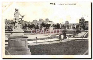 Paris Old Postcard Tuileries Garden