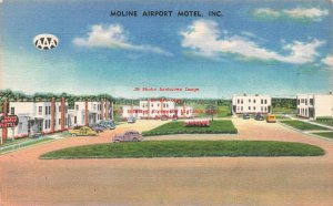 IL, Milan, Illinois, Moline Airport Motel, Exterior View, Newton Pub No F14259