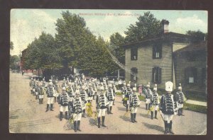 MASSILLON OHIO MASSILLON MILITARY BAND PARADE DOWNTOWN VINTAGE POSTCARD