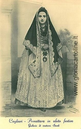 09612 VINTAGE POSTCARD - SARDINIA - COSTUMES: PANATTARA-